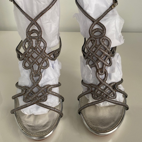 Alexander McQueen Open Toe Celtic Knot Heels 36 - Picture 5 of 12